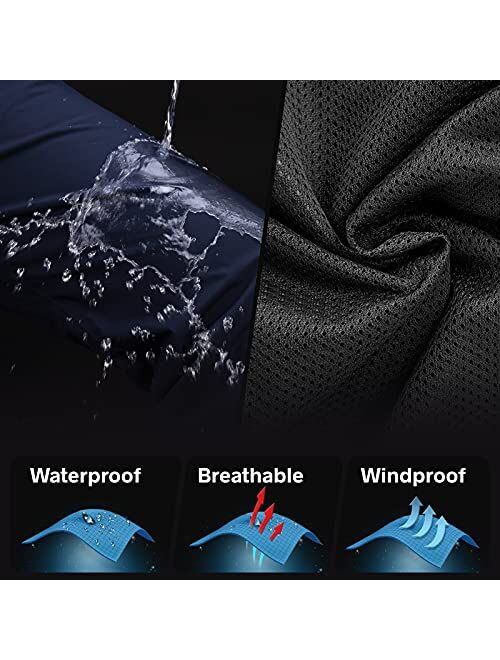 33,000ft Women's Rain Pants, Lightweight Waterproof Rain Over Pants, Windproof Hiking Pants for Outdoor, Fishing, Rainy Day