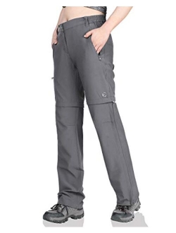 Outdoor Ventures Women's Convertible Pants, Quick Dry Hiking Zip-Off Pants, Stretch Lightweight Cargo Pants