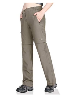 Outdoor Ventures Women's Convertible Pants, Quick Dry Hiking Zip-Off Pants, Stretch Lightweight Cargo Pants