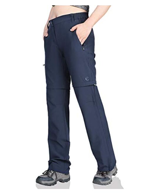 Outdoor Ventures Women's Convertible Pants, Quick Dry Hiking Zip-Off Pants, Stretch Lightweight Cargo Pants