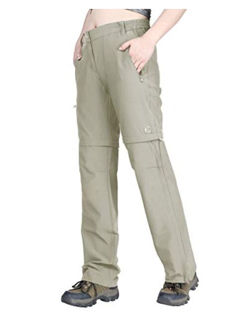 Outdoor Ventures Women's Convertible Pants, Quick Dry Hiking Zip-Off Pants, Stretch Lightweight Cargo Pants