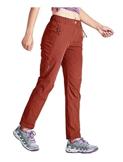 Gopune Women's Outdoor Hiking Pants Lightweight Quick Dry Water Resistant Mountain Trouser