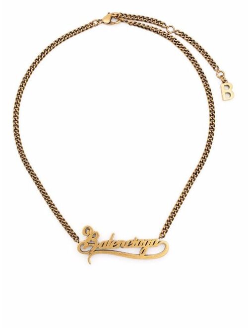 Balenciaga Typo Valentine necklace