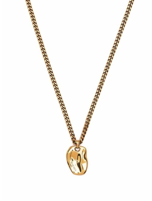 Alexander McQueen Molten charm necklace