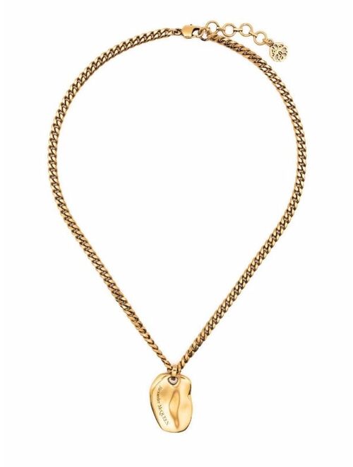 Alexander McQueen Molten charm necklace