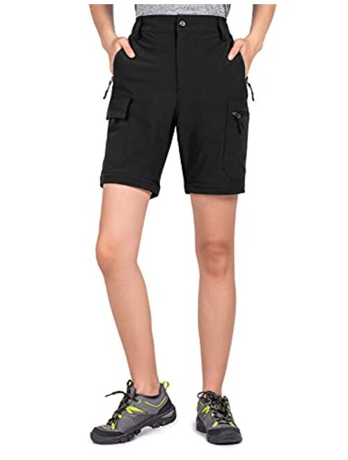 Wespornow Women's-Convertible-Zip-Off-Hiking-Pants for Camping, Travel