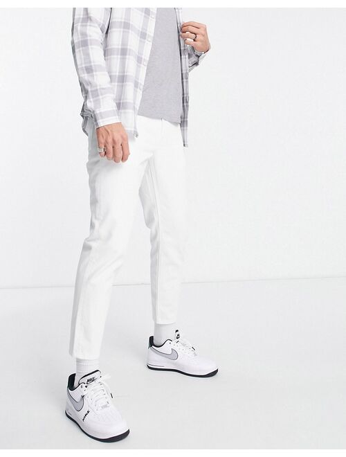 ASOS DESIGN classic rigid jeans in white