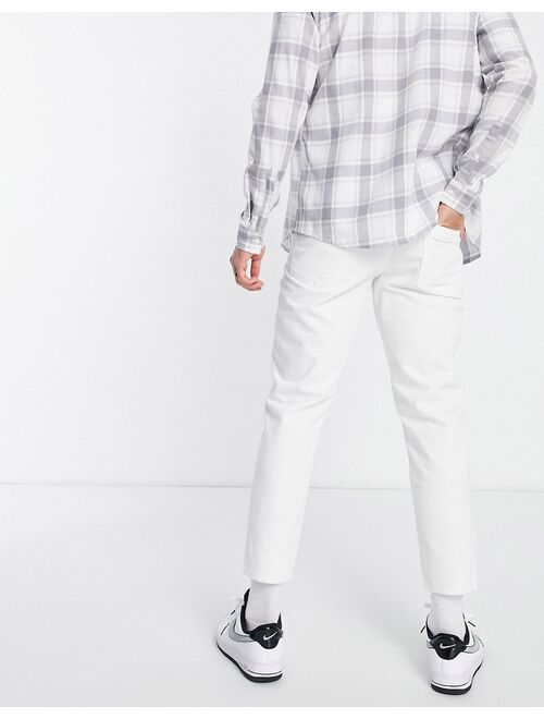 ASOS DESIGN classic rigid jeans in white