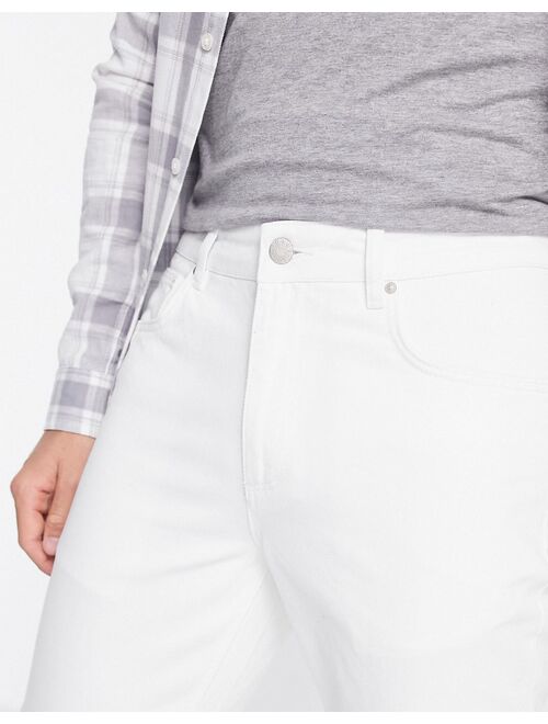 ASOS DESIGN classic rigid jeans in white