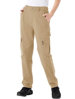 Rdruko Women's Hiking Pants Water-Resistant Quick Dry UPF 50 Travel Camping Work Pants Zipper Pockets