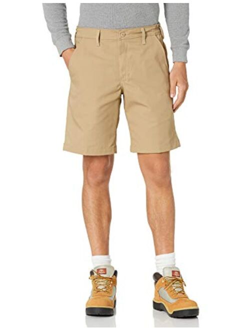 Red Kap Men's Plain Front Side Elastic Short