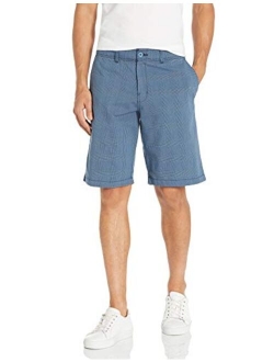 Men's 11 Inch Flex Active Waist Washed Yarn Dyed Short