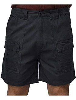 TROD Apparel Trod Men's Cargo Short with Side Pocket, 6" Inseam