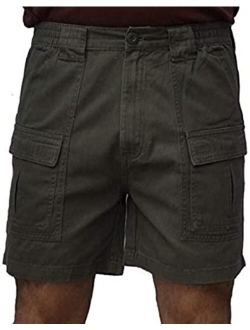 TROD Apparel Trod Men's Cargo Short with Side Pocket, 6" Inseam