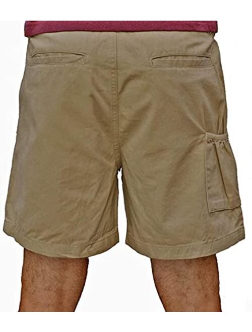 TROD Apparel Trod Men's Cargo Short with Side Pocket, 6" Inseam