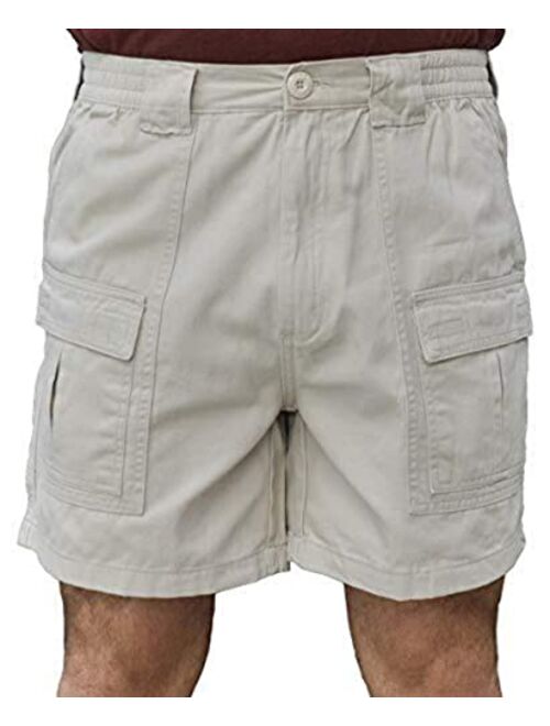 TROD Apparel Trod Men's Cargo Short with Side Pocket, 6" Inseam