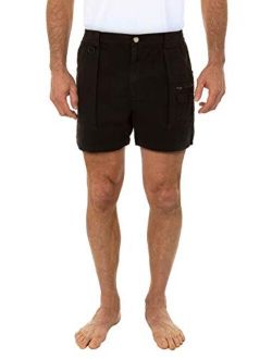 Beach Outfitters Men's Walking Hiker 100% Cotton Cargo Short, 4.5" Inseam