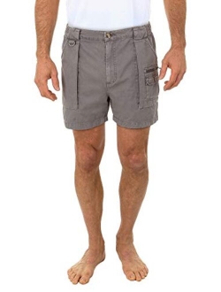 Beach Outfitters Men's Walking Hiker 100% Cotton Cargo Short, 4.5" Inseam