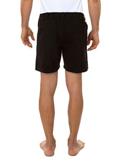 Beach Outfitters Men's Walking Hiker 100% Cotton Cargo Short, 4.5" Inseam