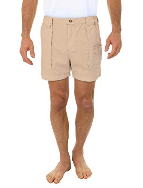 Beach Outfitters Men's Walking Hiker 100% Cotton Cargo Short, 4.5" Inseam