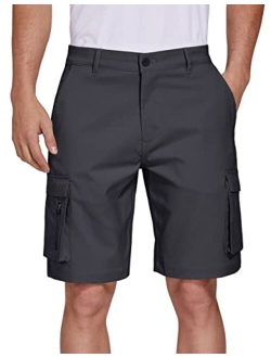 SPECIALMAGIC Mens Hiking Cargo Hybrid Shorts Golf Stretch Lightweight Quick Dry with Pockets