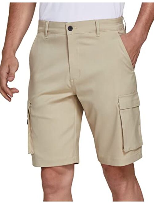 SPECIALMAGIC Mens Hiking Cargo Hybrid Shorts Golf Stretch Lightweight Quick Dry with Pockets