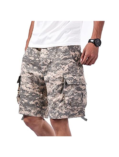 Backbone Mens Army Tactical Military Cargo Shorts Work Fishing Camping Camo Shorts