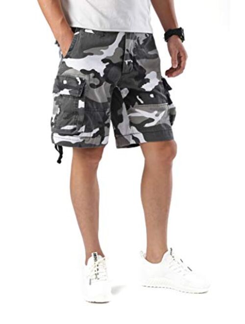 Backbone Mens Army Tactical Military Cargo Shorts Work Fishing Camping Camo Shorts