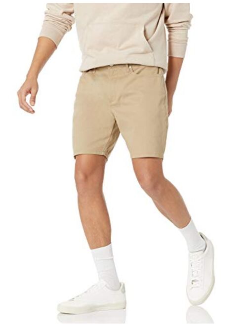 Amazon Essentials Men's Straight-fit 7" Inseam Stretch 5-Pocket Short