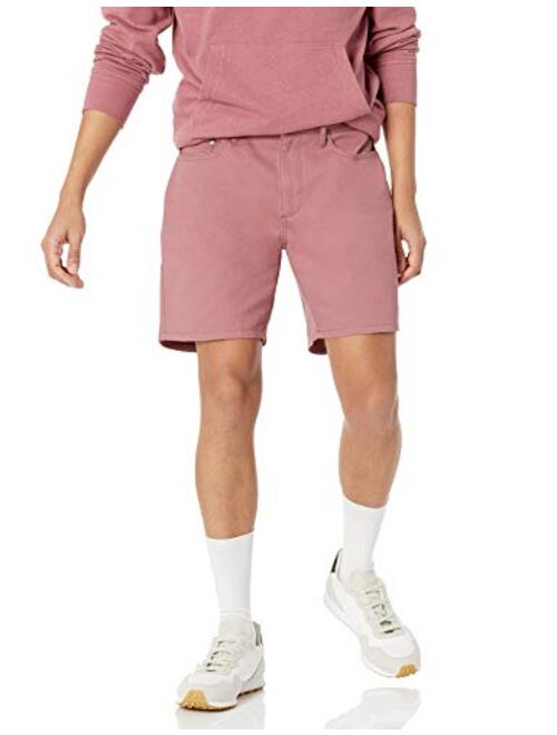 Amazon Essentials Men's Straight-fit 7" Inseam Stretch 5-Pocket Short