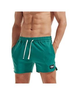 AIMPACT Mens Workout Sweat Shorts Bodybuilding Drawstring Running Athletic Shorts 5 Inch Inseam with Pockets