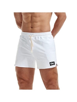 AIMPACT Mens Workout Sweat Shorts Bodybuilding Drawstring Running Athletic Shorts 5 Inch Inseam with Pockets