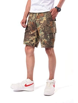 Backbone Mens Army Tactical Military BDU Camouflage Shorts Work Fishing Camping Casual Cargo Shorts