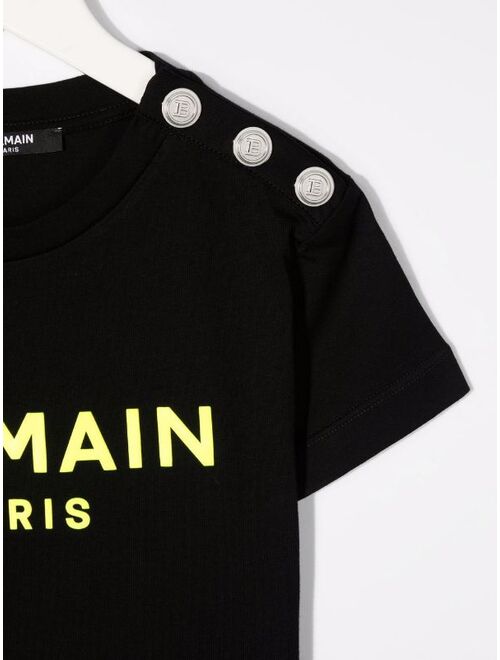 Balmain Kids logo-print cotton T-Shirt