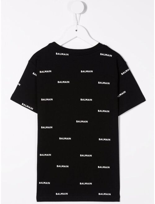 Balmain Kids logo-lettering T-shirt