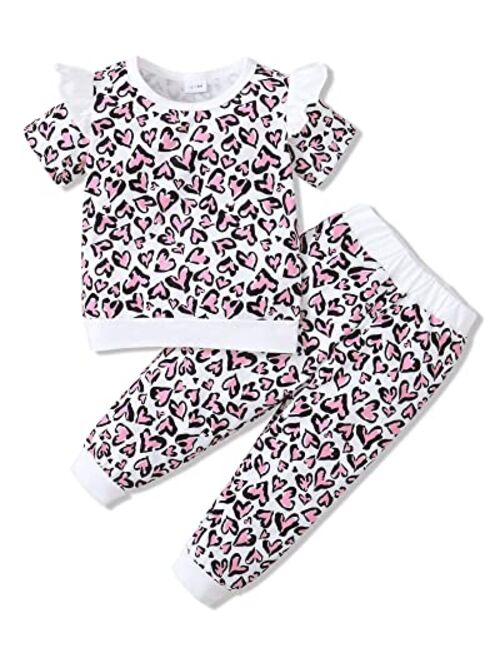 Wesidom Toddler Girl Clothes Baby Girls Outfits 6M-4T Summer Floral Print Shirt+Shorts+Headband 3pcs Baby Clothing