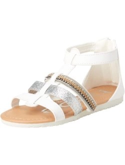 bebe Girls Sandals Rhinestone and Glitter Strap Gladiator Sandals (Little Girl/Big Girl)