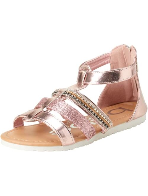 bebe Girls Sandals Rhinestone and Glitter Strap Gladiator Sandals (Little Girl/Big Girl)