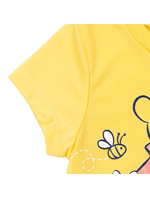 Disney Princess Raya and the Last Dragon Pooh Vampirina Girls Knotted Graphic T-Shirt Legging Infant to Big Kid
