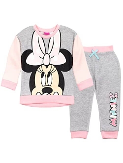 Minnie Mouse Mickey Mouse Daisy Duck Girls Fleece Fashion Pullover Sweatshirt Pants Newborn to Big Kid