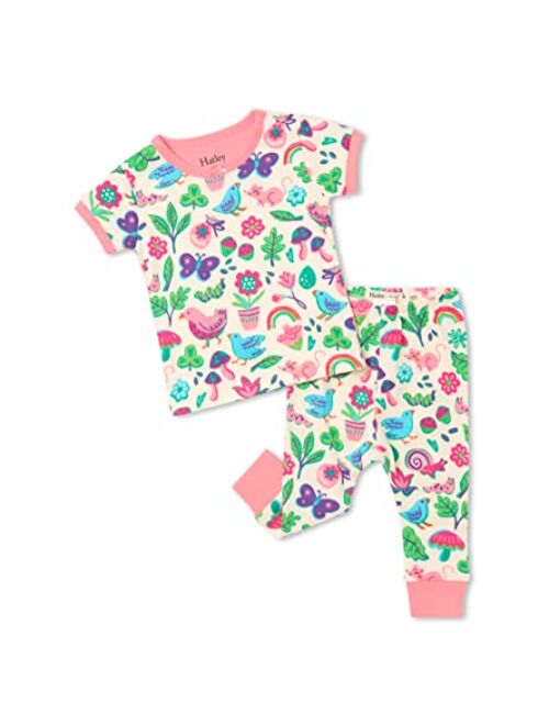 Hatley Girls' Organic Cotton Baby Short Sleeve Pj Set