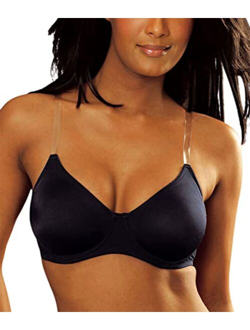 LASCANA Clear Strap Underwire T-Shirt Bra Transparent Strapless Comfortable Cups for Women B-DD