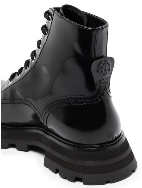 Alexander McQueen combat ankle boots