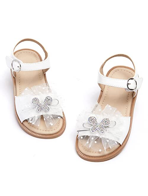 GINFIVE Toddler Girl Sandals Open Toe Sandals for Kids Little Girl Dress Shoes