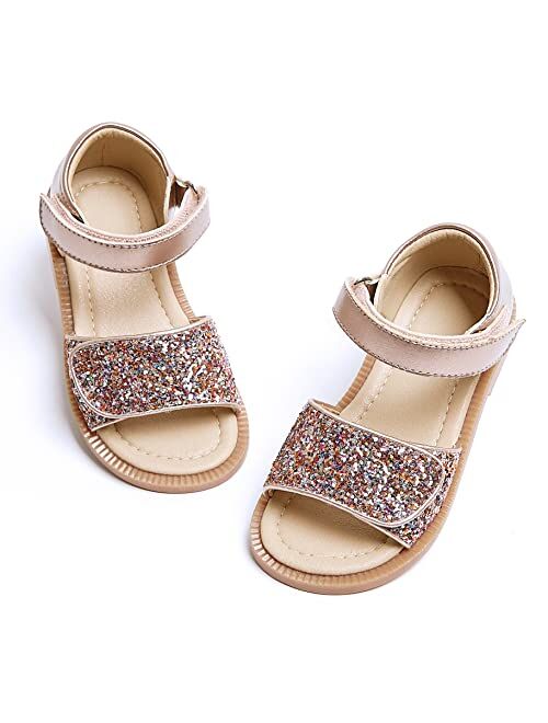 GINFIVE Toddler Girl Sandals Open Toe Sandals for Kids Little Girl Dress Shoes