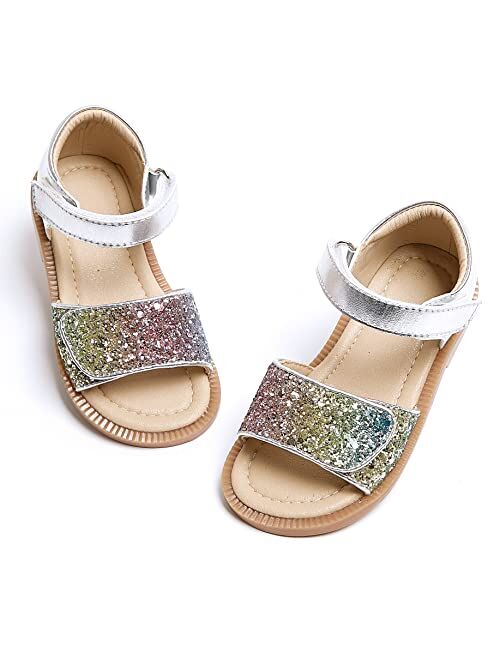 GINFIVE Toddler Girl Sandals Open Toe Sandals for Kids Little Girl Dress Shoes