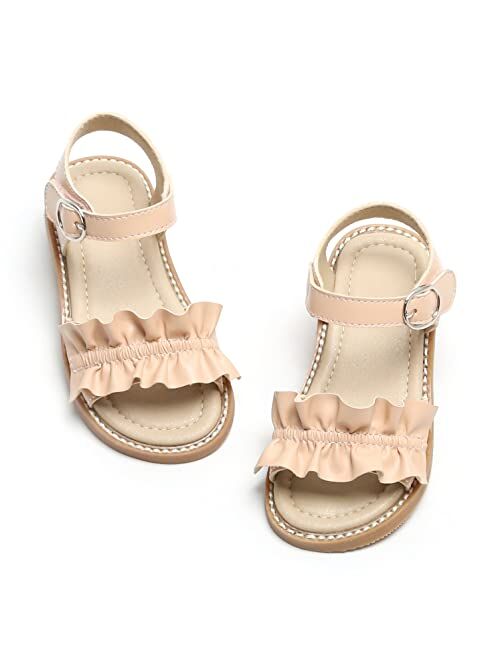 GINFIVE Toddler Girl Sandals Open Toe Sandals for Kids Little Girl Dress Shoes