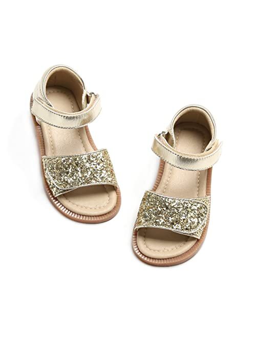 GINFIVE Toddler Girl Sandals Open Toe Sandals for Kids Little Girl Dress Shoes