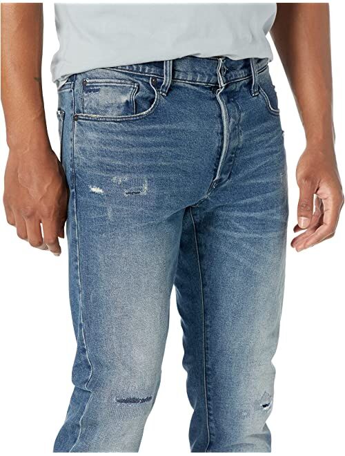 G-Star 3301 Slim Fit Jeans in Faded Cascade Restored