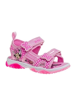 Minnie Mouse Open-Closed Toe Summer Sports Light Up Sandals (Toddler/Little Kid)